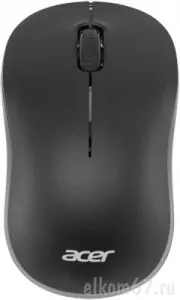 Мышь беспроводная Acer OMR160 черный, оптическая (1200dpi) USB (6but)