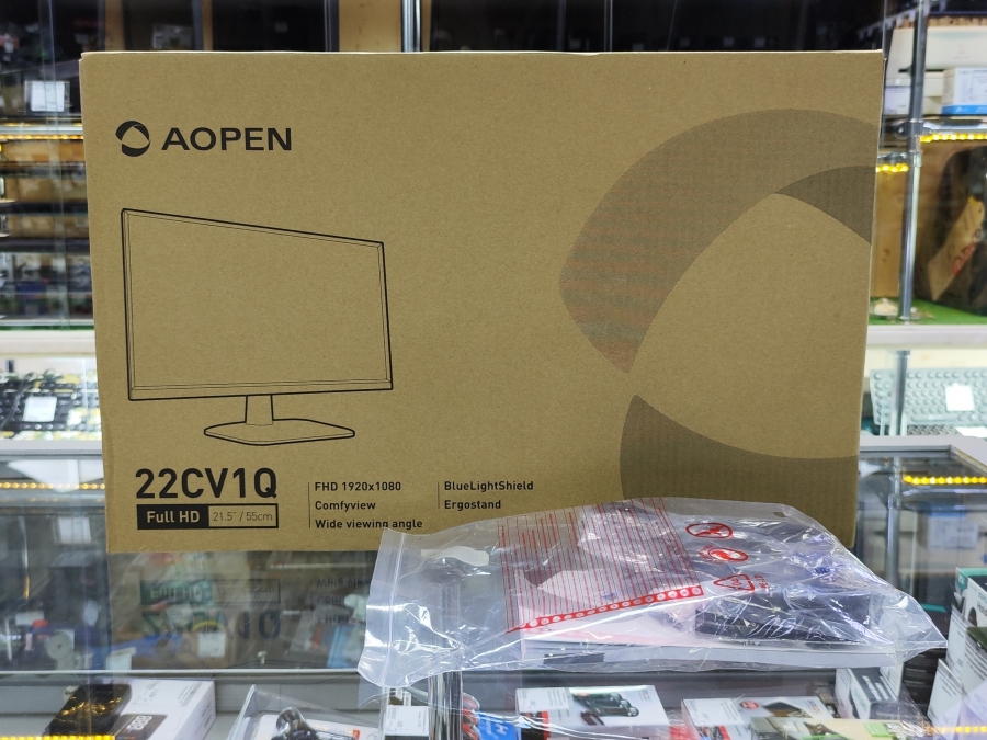 Монитор 21.5 Aopen 22CV1Q bi, VA, Full HD 1920x1080, VGA (D-Sub), HDMI, коробка, кабели