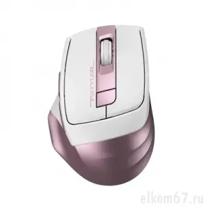 Мышь беспроводная A4 Fstyler FG35 розовый/белый оптическая (2000dpi) USB (6but)
