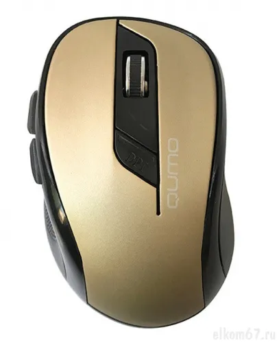 Беспроводная мышь Qumo Office Line Bronze M64, 6 кноп., 2.4G, 800/1200/1600dpi
