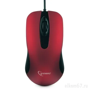  Gembird MOP-400-R red, USB, 1000DPI,  