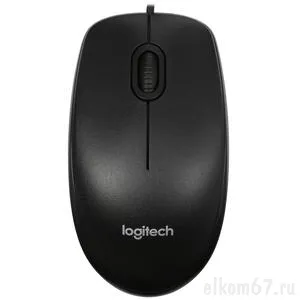 Мышь Logitech B100 черный 800 USB (2кнопки)
