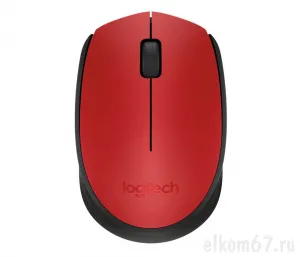 Мышь беспроводная Logitech Wireless Mouse M171, Red (910-004641)