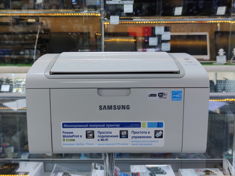Принтер Samsung ML-2165W Wi-Fi, MLT-D101S (1500 стр.)
