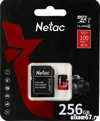   TransFlash 256Gb Micro SDHC Netac P500 Extreme Pro (Class 10)