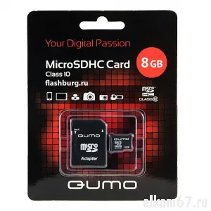 TransFlash 8Gb microSDHC QUMO (класс 10)